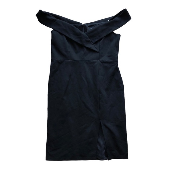 Lulus XL Black Dress Off Shoulder Mini Dress - Picture 2 of 13